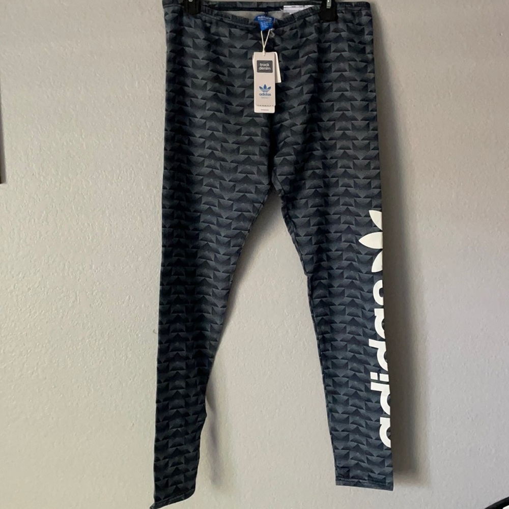 Adidas track denim set